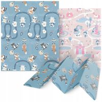 MATA EDUKACYJNA DLA NIEMOWLĄT PIANKOWA DWUSTRONNA DLA DZIECI XPE 180x150cm