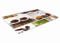 SZKLANA DESKA KUCHENNA 40x30 70b Kolaż kaw