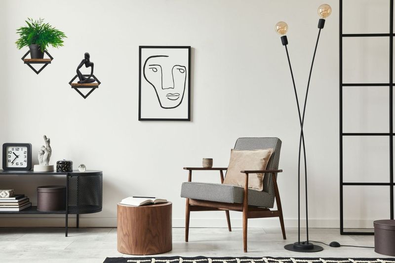 Kwietnik metalowy ścienny czarny Doron loft zdjęcie 3