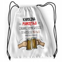 Plecak Dla Karoliny Sportowy Szkolny Worek Torba Z Nadrukiem Ze Zdjęciem