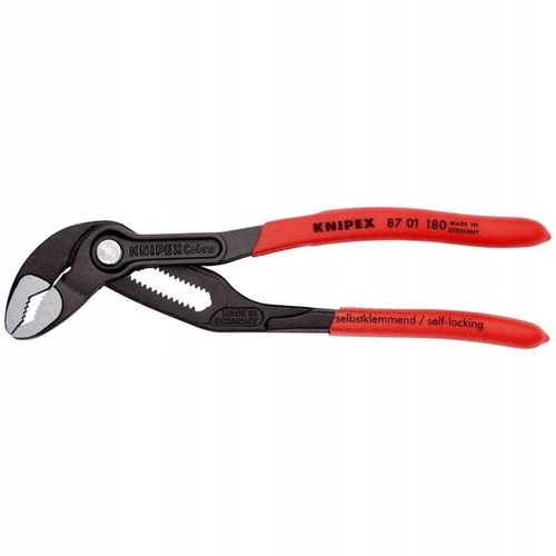 Szczypce nastawne do rur Cobra 180 mm żabka klucz Knipex 87 01 180 na Arena.pl