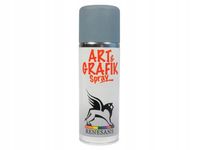 2 x Farba akrylowa spray MATOWY efekt w aerozolu Renesans CIEMNY SZARY 200m