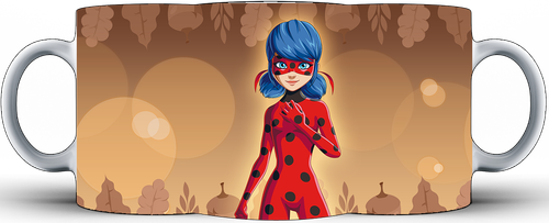 Kubek ceramiczny Biedronka i Czarny Kot - Miraculous na Arena.pl