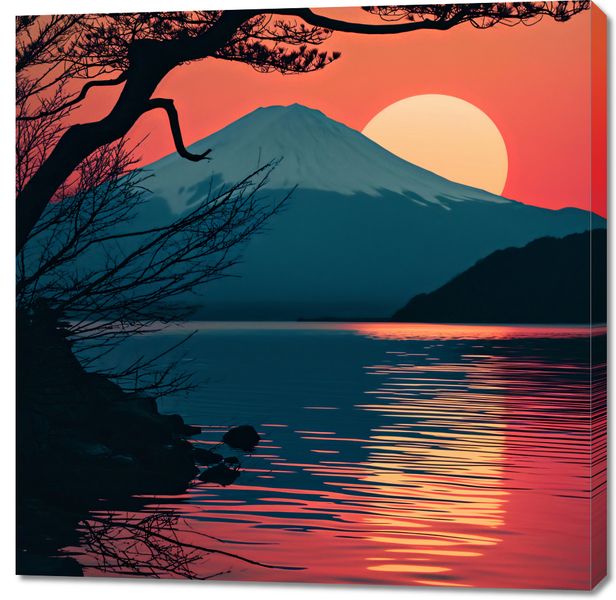 Obraz 100x100cm Góra Wieczorem zdjęcie 1