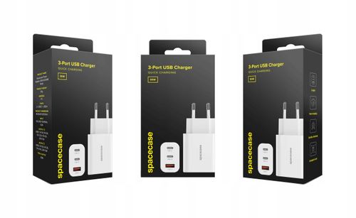 Spacecase Usb Charger 30W Gan Sc004W White na Arena.pl