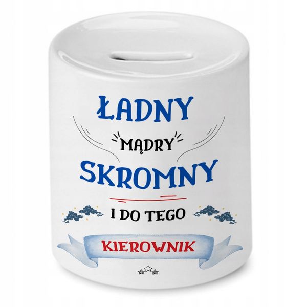 Skarbonka Dla Kierownika Na Urodziny Na Prezent Z Nadrukiem Ze Zdjęciem zdjęcie 1