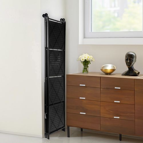 Regał składany GESTEL 5 poziomów czarny na kółkach na Arena.pl