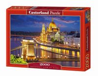 Puzzle 2000 el. Budapest view at dusk