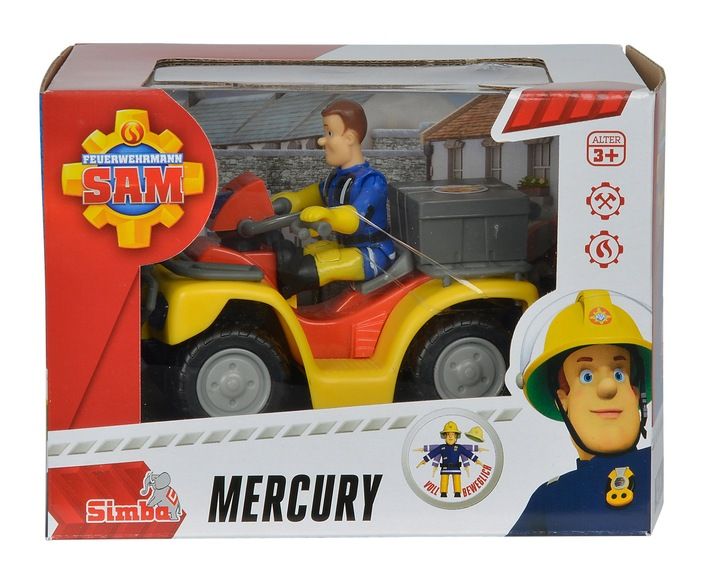 STRAŻAK SAM POJAZD QUAD MERCURY REFLEKTORY FIGURKA SAMA SKRZYNKA NARZĘDZIA zdjęcie 6