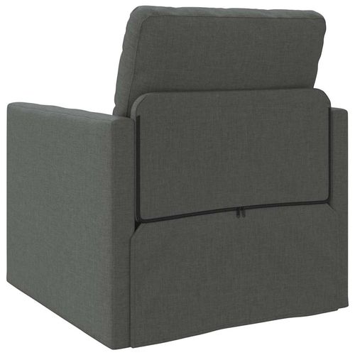 Sofa z funkcją spania ciemno szary 74 x 77 x 81 cm tkanina na Arena.pl
