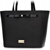 Monnari Torba damska Torebka Shopper Duża Łódka Aktówka Na Ramię Czarna A4