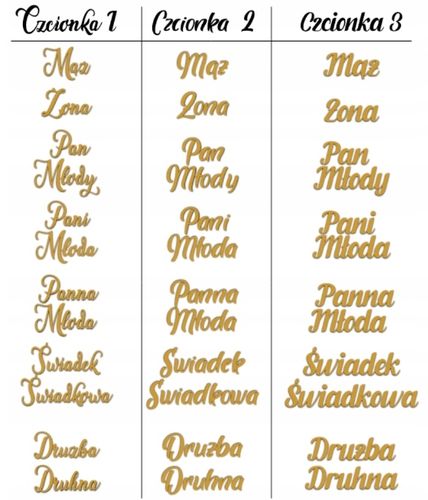 OSZUKANE KIELISZKI złote 15 ml GRUBE DNO Para Młoda Świadkowie Mąż Żona na Arena.pl