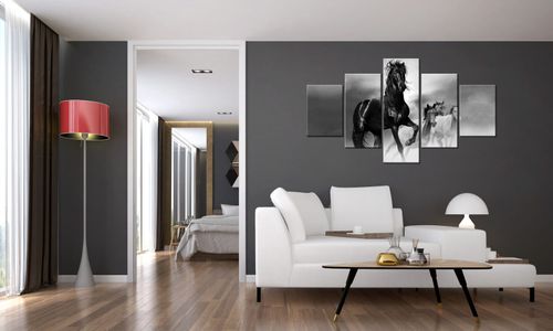 Obraz 125X70 Czarny Koń na Arena.pl