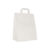 Torba papierowa 25 x 17 x 33 cm, 100 szt. biała AWIH