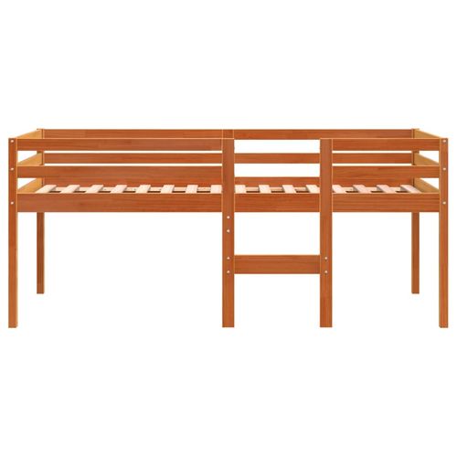 Łóżko na średniej wysokości antresoli, woskowy brąz, 80x200 cm na Arena.pl