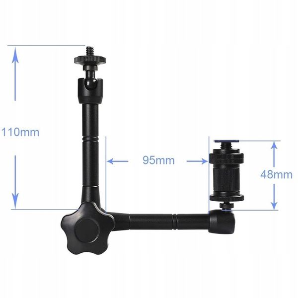 Crab Clamp Magic Arm Zacisk Studyjny Uniwersalny 1/4 3/8 + Ramię Przegubowe zdjęcie 11