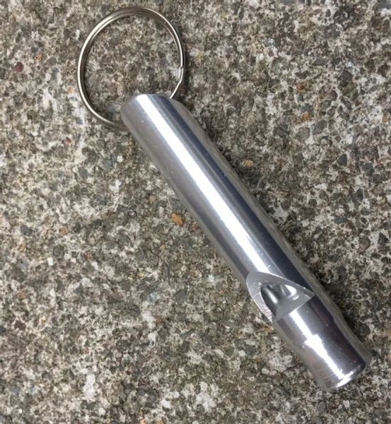 Gwizdek Alarmowy Sygnałowy Niskie Częstotliwości Pisk Odstraszasz Srebrny zdjęcie 2