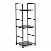 REGAŁ DREWNIANY LOFT 3 PÓŁKI MDF METALOWY PROSTY DESIGN