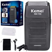 BEZPRZEWODOWA GOLARKA FOLIOWA DO GOLENIA BRODY WŁOSÓW MĘSKA MASZYNKA KEMEI