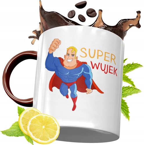 Kubek Bordowy Dla Wujka Na Urodziny Prezent Z Nadrukiem Ze Zdjęciem na Arena.pl