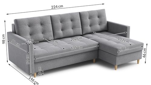 Nowoczesny narożnik DOMI na Arena.pl