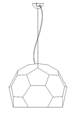 Lampa wisząca DOME półtransparentna 80 cm na Arena.pl