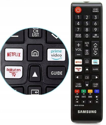 Oryg. pilot do TV Samsung Smart BN59-01315B Netflix, Prime, Rekutern na Arena.pl