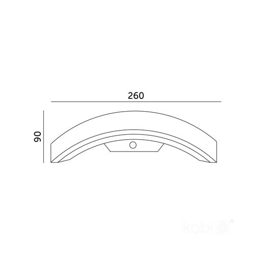 kinkiet ogrodowy led ome 10w 4000k lx ip54 czarny na Arena.pl