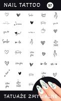 Tatuaże na paznokcie (zmywalne)