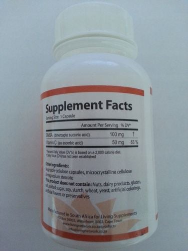 DMSA 100mg 50 kapsułek - chelatacja chelacja rtęć na Arena.pl