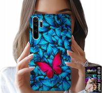 ETUI DO XIAOMI NOTE 8 - NIEBIESKIE MOTYLKI, MOTYL, KOBIECE WZORY