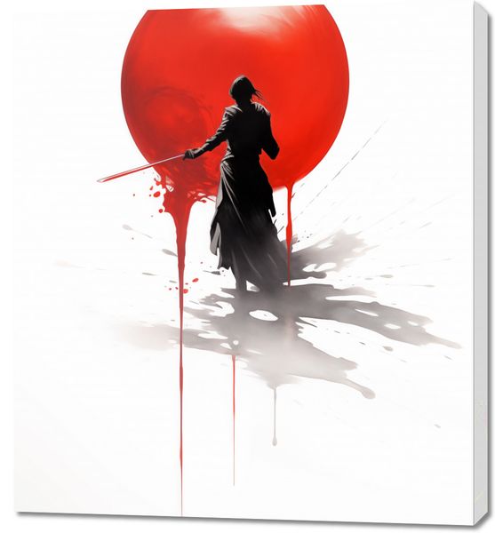 Obraz 90x100cm Samotny Samuraj zdjęcie 1