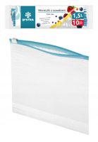 Torebki foliowe woreczki z suwakiem LDPE 1,5 l 10 szt. do żywności