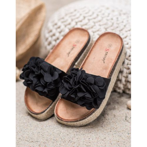 Modne Czarne Klapki r.37 na Arena.pl