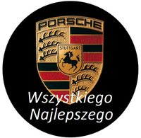 Opłatek na tort Urodziny Porsche Samochód Auto Logo Fura Bryka 18 30 40 50