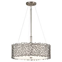 Okrągła lampa wisząca Silver Coral KL-SILVER-CORAL-P-A Kichler srebrny