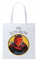 Dla Taty Tatusia Prezent Torba Eco Biała Shopper Z Nadrukiem Ze Zdjęciem