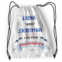 Plecak Dla Małgorzaty Sportowy Szkolny Worek Torba Z Nadrukiem Ze Zdjęciem