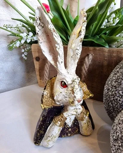 FIGURKA FIGURA - POPIERSIE ZAJĄCA KRÓLIKA model II zdjęcie 5