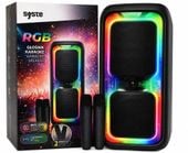 Głośnik karaoke Syste RGB 20W BT z 2 mikrofonami Przenośny bezprzewodowy