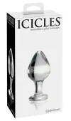 pipedream icicles szklany korek do masażu hipoalergiczny 9 cm