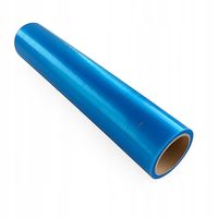 Folia ochronna samoprzylepna 50 cm x 75 m niebieska malarska na okna