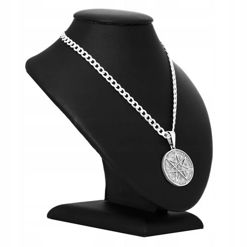 SREBRNY MEDALIK PIECZĘĆ TALIZMAN AMULET SIEDMIU ARCHANIOŁÓW DUŻY PRÓBA 925 na Arena.pl