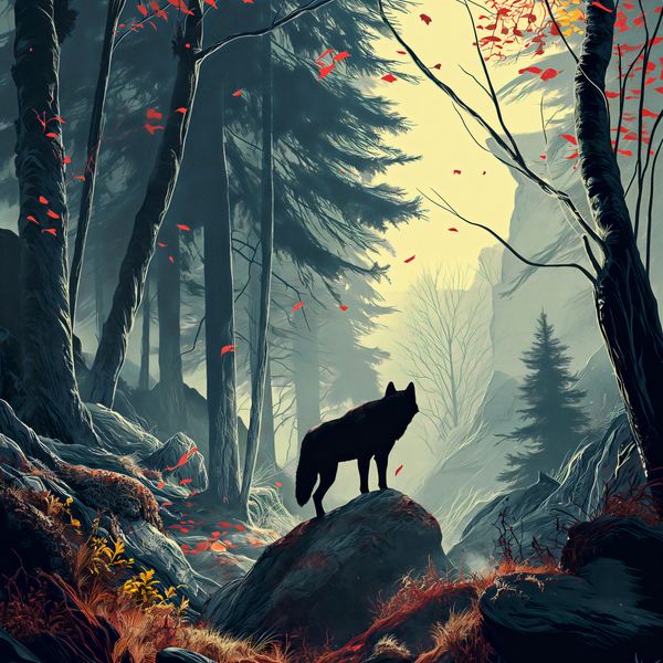 Plakat 40x40cm Leśne Echa zdjęcie 1