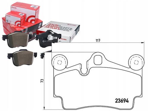 KLOCKI HAM VW TOUAREG 05- BREMBO na Arena.pl