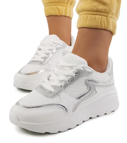 Białe sneakersy damskie Basemat 36 na Arena.pl