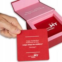WALENTYNKI GRA dla PAR PYTANIA I ZADANIA Karty do gry rozmawiajMY 50 kart!