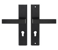 KLAMKA ZEWNĘTRZNA TOTAL 72MM NA WKŁADKĘ CZARNA