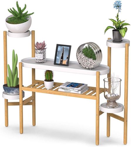 Bambusowy Stojak Kwietnik Na Rośliny Do Wnętrza na Arena.pl