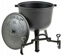 KOCIOŁEK ŻELIWNY 11 L GARNEK Myśliwski Węgierski na Pieczonki OGNISKO